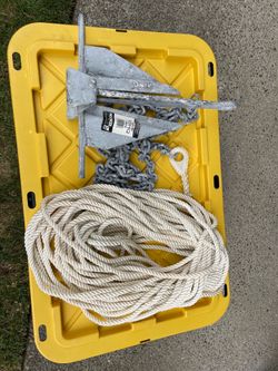 Like new Boat Anchor with line