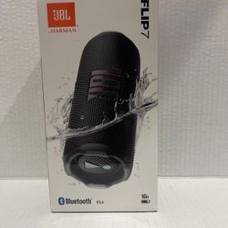 JBL Flip 7 Bluetooth Portable Waterproof Speaker - Black - Brand New