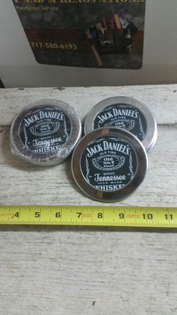 8 Jack Daniels coasters