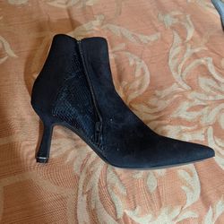 Ankle Boots, Black 7.5, Just Fab 