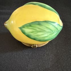 Lemon Limoges France Trinket Box - Available $35