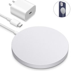 Magnetic Wireless Charger for iPhone 12/12 Mini/12 Pro/ 12 Pro max and Apple AirPods 2 /pro 【with USB-C 20W PD Adapter】 Fast Charging Pad for iPhone C