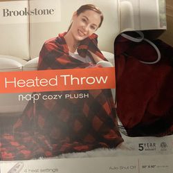 Brookstone Heated Throw Blanket