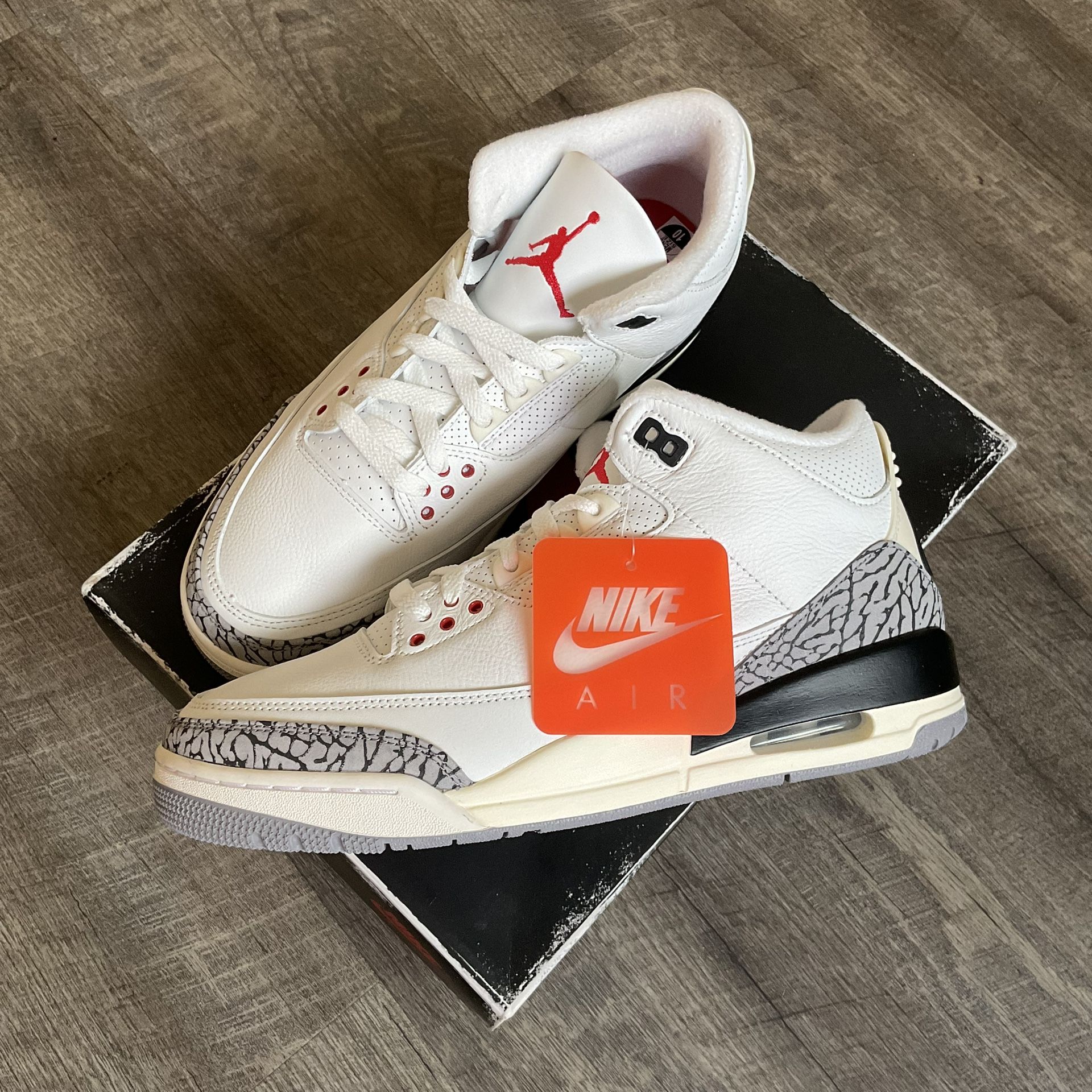 Reimagined White Cement” Air Jordan Size 9, 10, 13