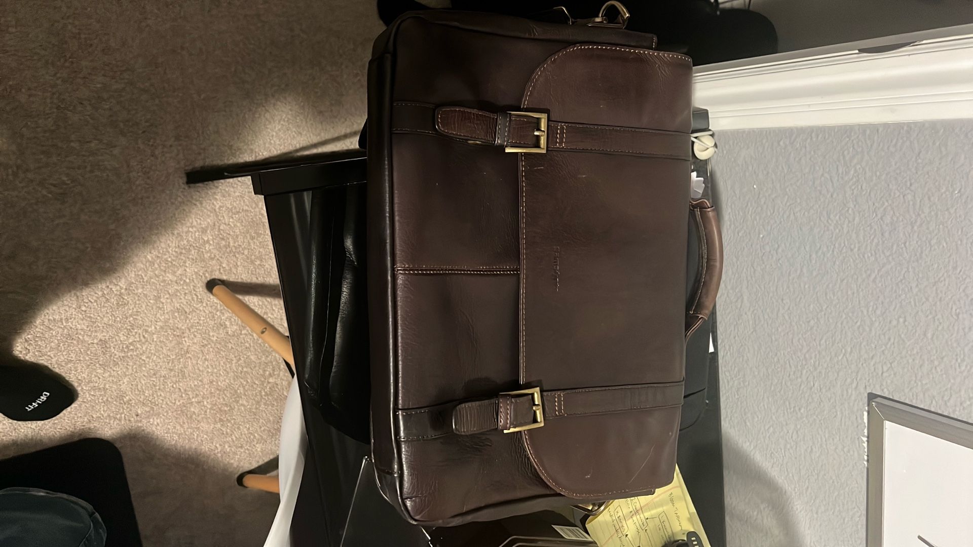 Samsonite Brown Leather Messenger bag