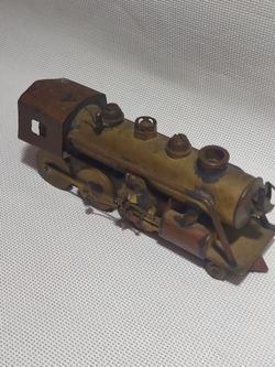 Vintage brass locomotive