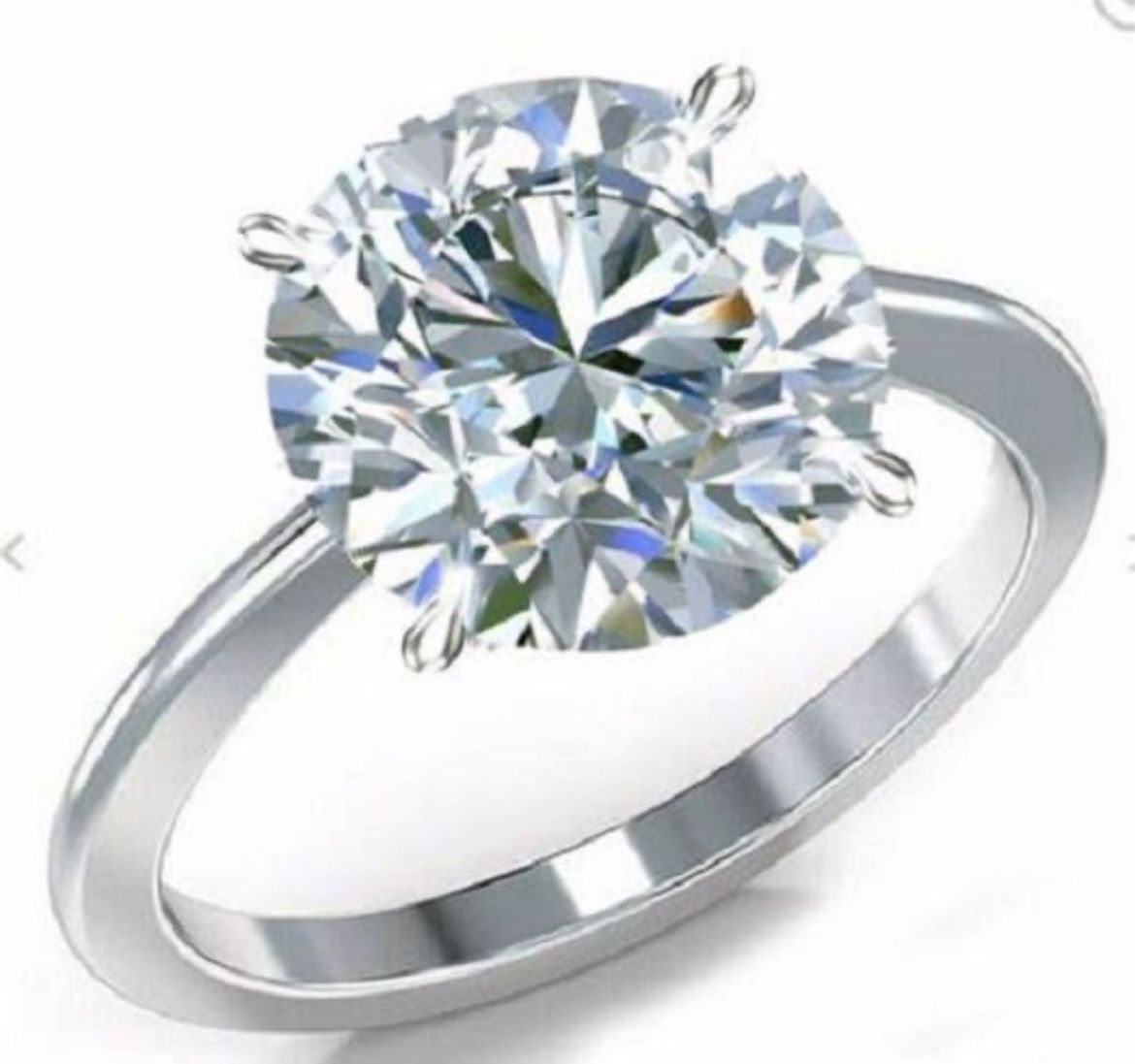 3.21 ct Lab Grown Diamond Solitaire Ring IGI Cert