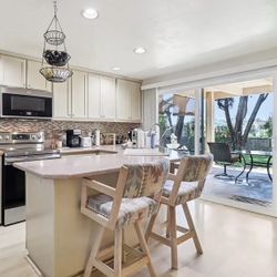 Pair Vintage Oak Swivel Bar Stools | Price Reduced - Set of 2 Upholstered Counter-Height (Vista)