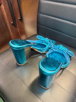 Women's Blue High Heel Sandals