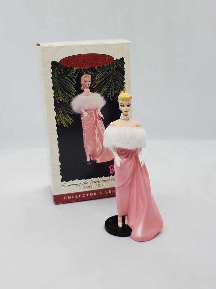 Hallmark 1996 Barbie Ornament Featuring enchanted evening 3rd Series 

Brand new in box, kept in box. 
Box has light wear, minor scuffs due to storage