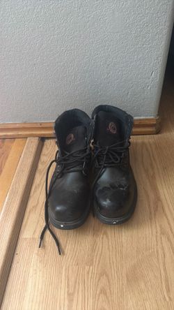 Men steel toe work boots