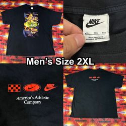 Nike Sportswear NSW 1972 Flame Graphic Black T-Shirt Men’s Size 2XL
