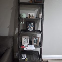 Wooden Ladder Bookshelf