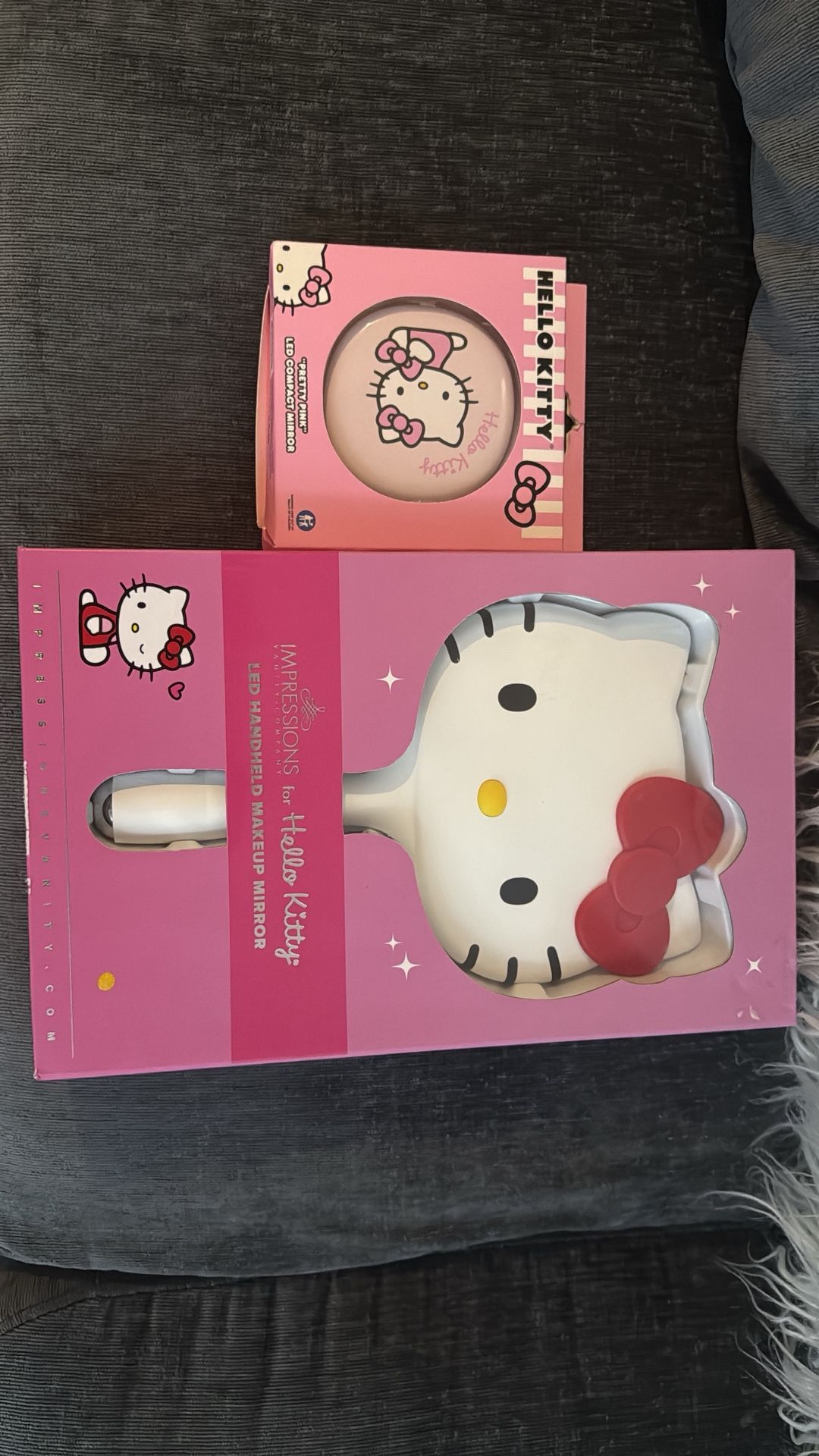 Hello Kitty Led Handheld Makeup Mirror & Led Compact Mirror