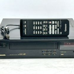 Panasonic VCR With Remote And Cables
