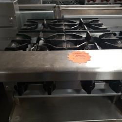 Used American Range 24"L Hot Plate With 4 Burners Natural Gas