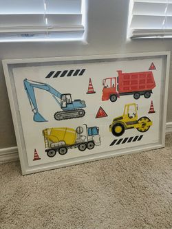 Truck Wall Decor for Little Boys Room