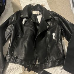 Faux leather jacket 