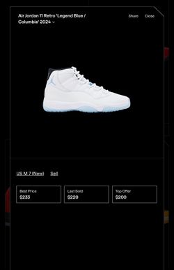 Legend Blue 11s