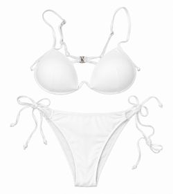 White bikini set