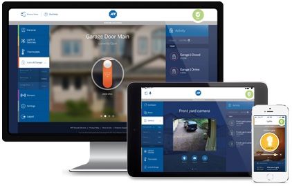 ADT pulse add ons install Zwave light switch dimmer garage door opener