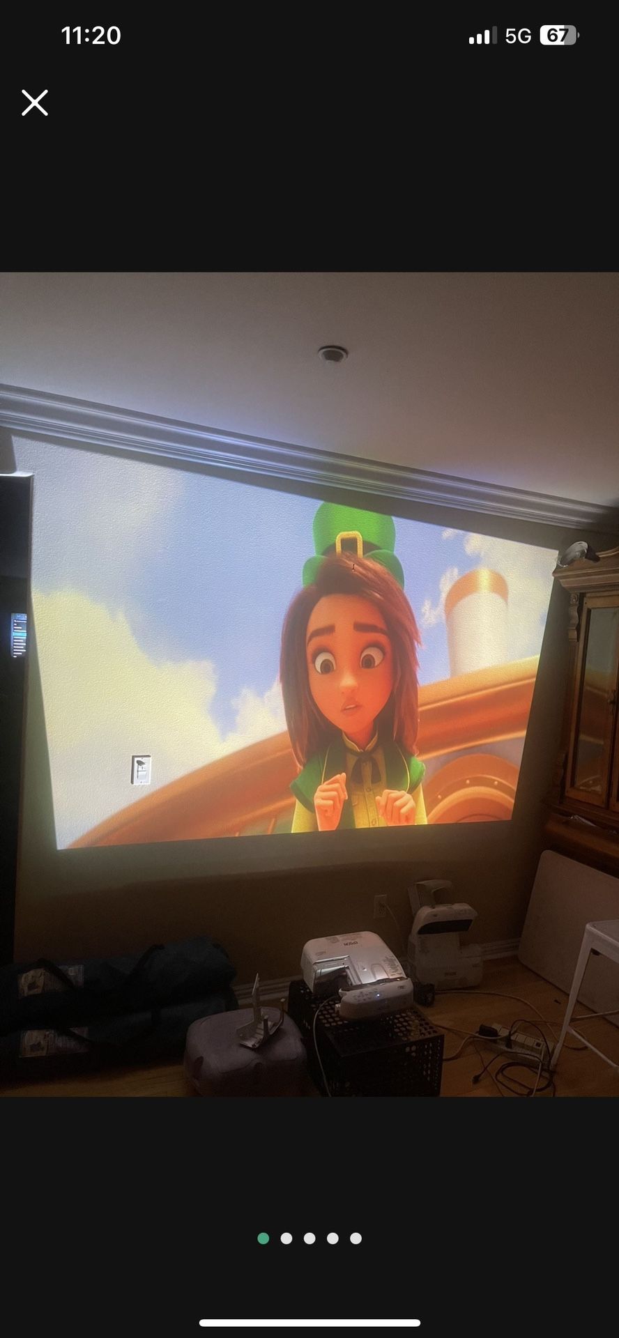 Epson Powerlite 585W Ultra Short Throw Projector for Sale in Fontana