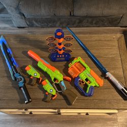 Nerf Guns And Swords