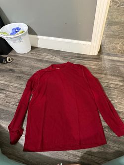Mens red thermal long sleeve