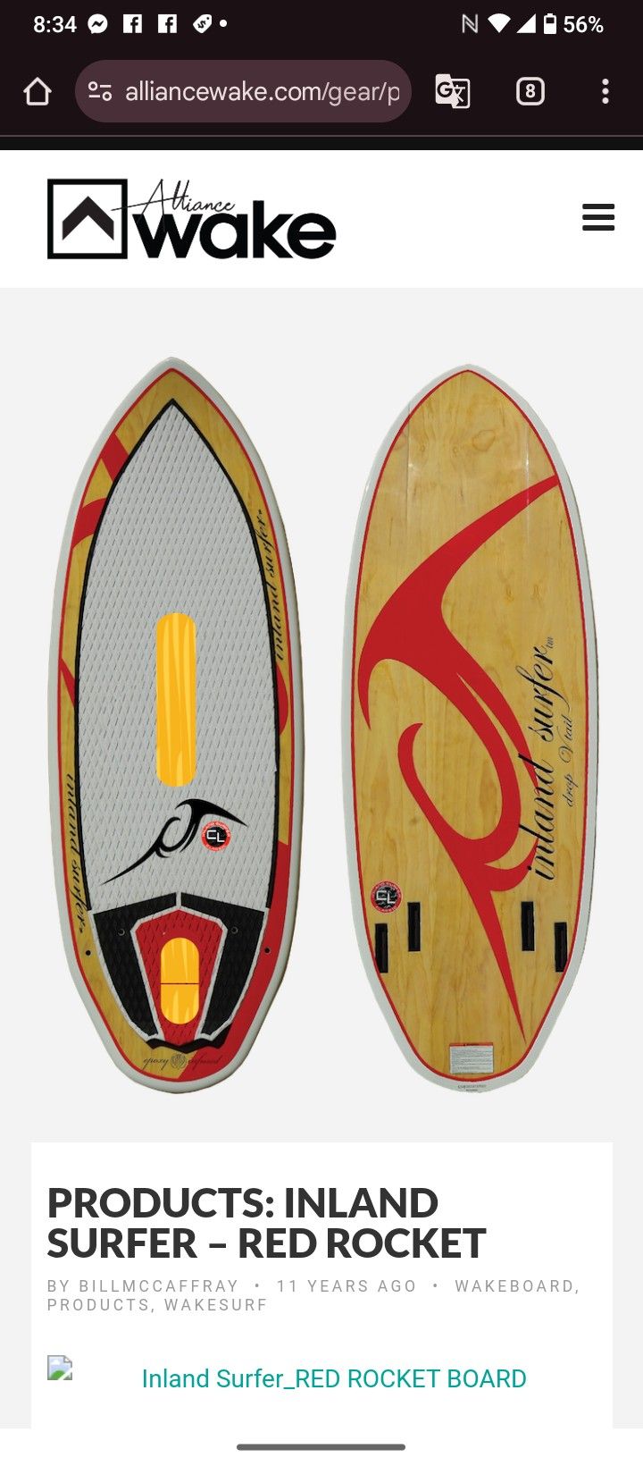 Inland Surfer "Red Rocket"