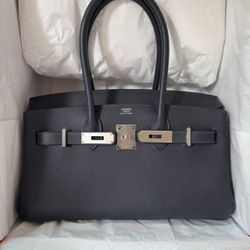 Birkin Shoulder Bag 29cm Ardoise 
