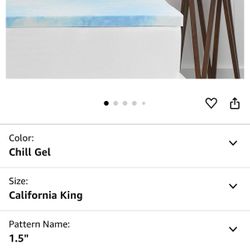 Gel Memory Foam Mattress Topper