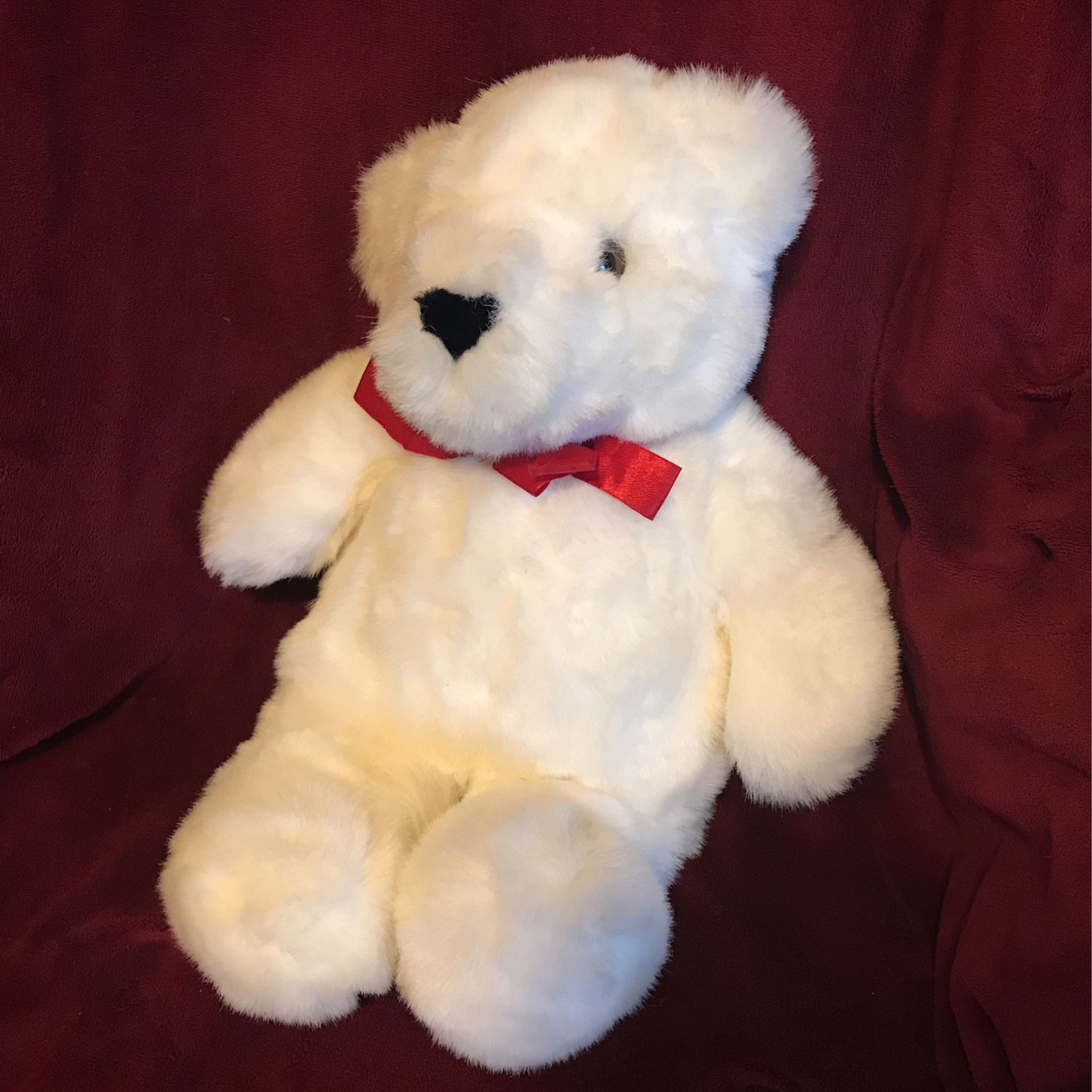 Aurora White Plush Teddy Bear 