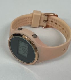 Women’s Watch - Very Nice Pink Working Digital Wrist Timepiece with Rose Gold Silicone Band. ONLY: $10 !!