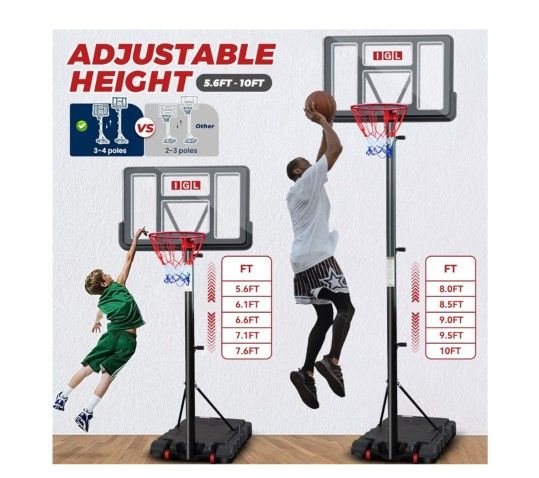 Portable/Adjustable Basketball Hoop