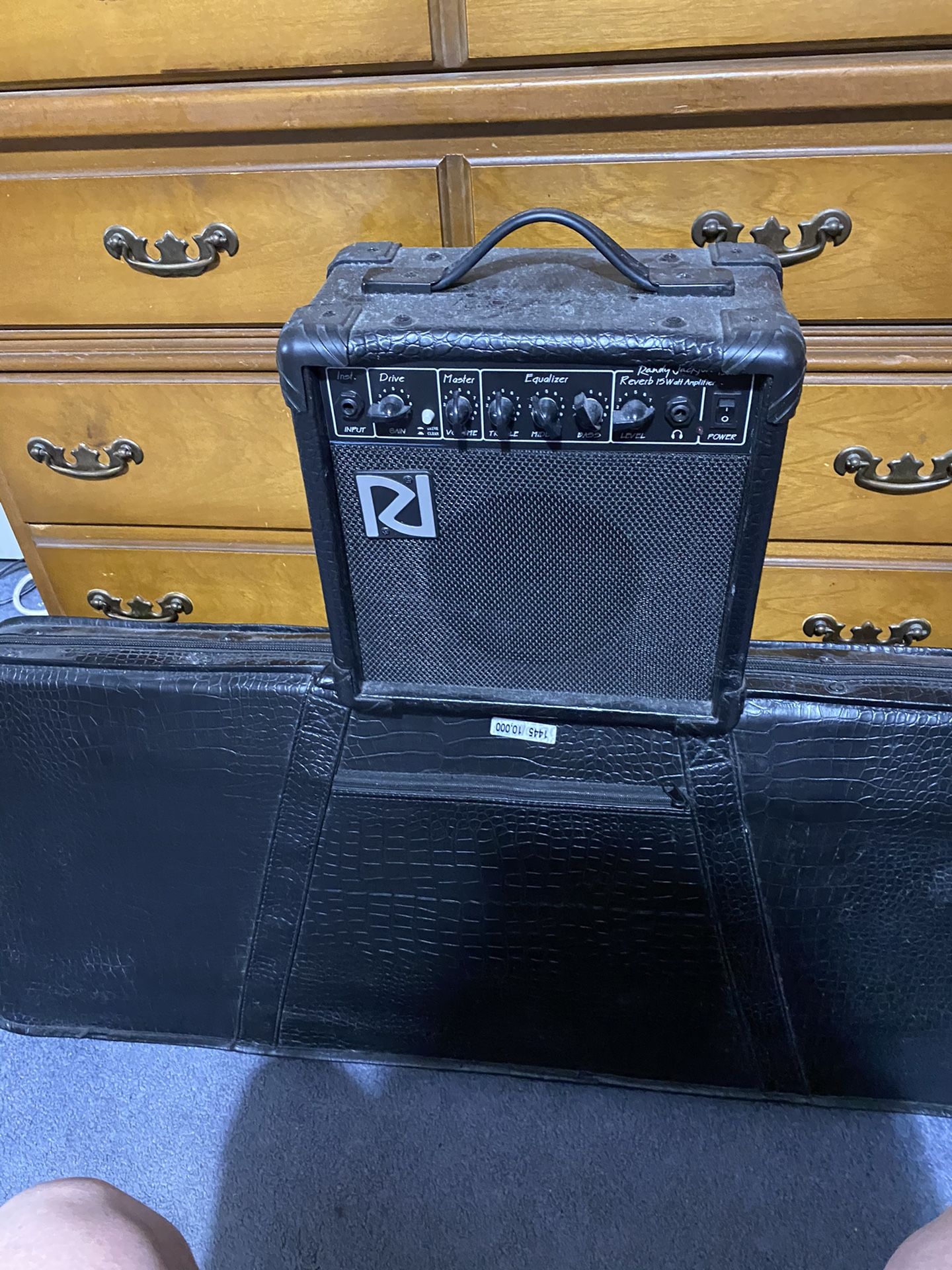 Randy Jackson electric guitar new with amplifier $100
