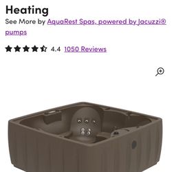 AquaRest Discover AR600 Standard 6-Person 29-Jet Plug & Play Hot Tub with Ozonator and Friction Heating