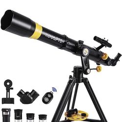 Telescope 90mm Aperture 900mm - High Precision Adjustment Black-90900