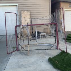 Hockey Goal/ Hockey Sticks