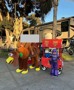Toy Story stinky dog costume for 2 adults