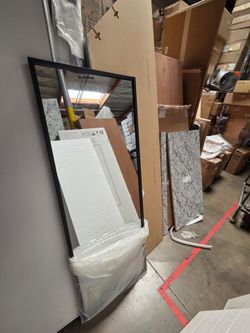 Morris Black Trim Floor Mirror | Limited Edition Viral |