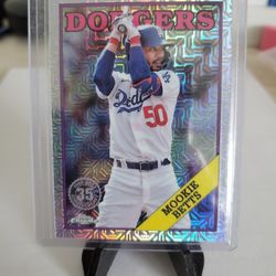 Dodgers Mookie Betts Refractor Card