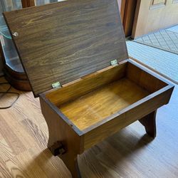 Mid Century Lift Top Stool/Chest