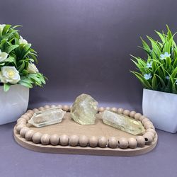 94g 2x2 Citrine Free Form, 64g 3.2” & 47g 2.5” Double Point