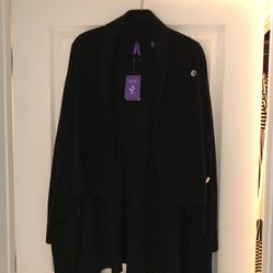 Seraphine Black Maternity cardigan sweater