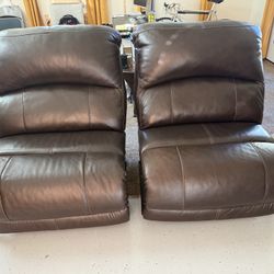 Leather Recliners Oversized Set Of 2