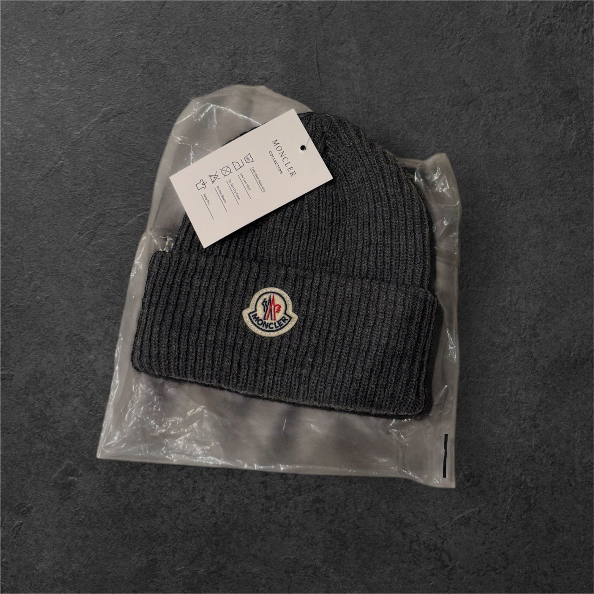 Dark Grey Moncler Beanie Brand new