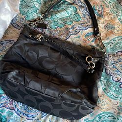 Vintage Coach Black Style Bag