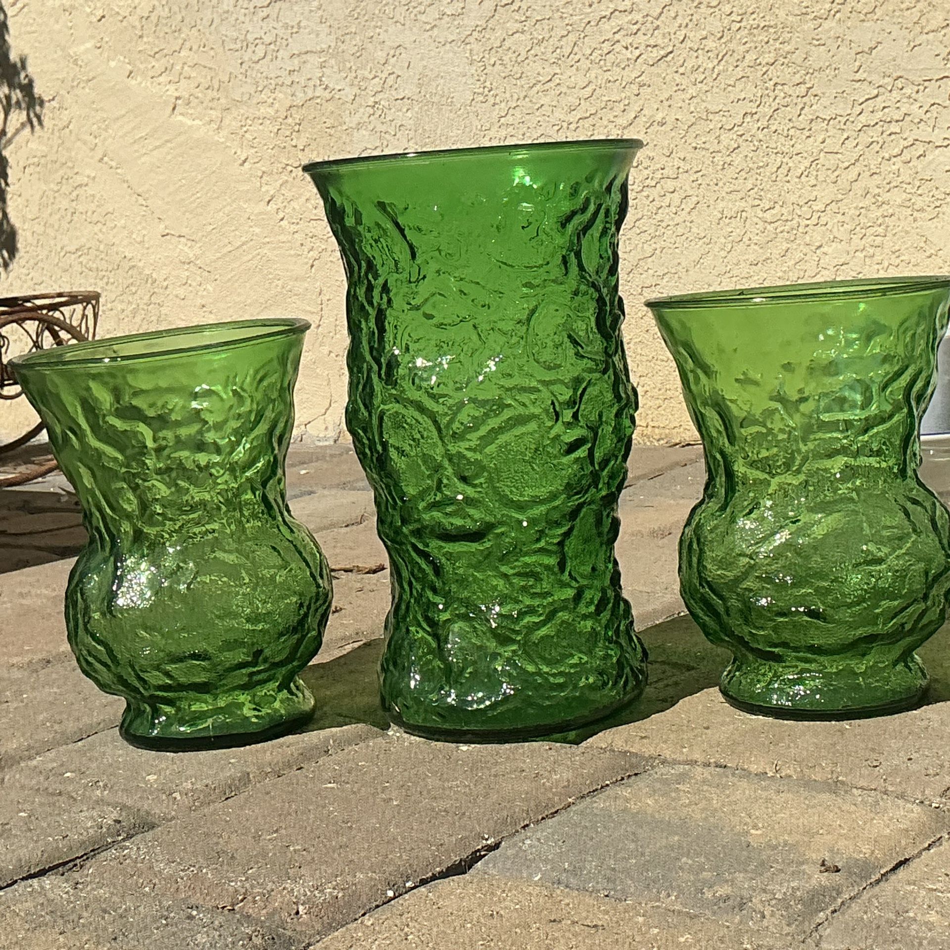 Vintage Anchor Hocking Sets Forest Green/ Avocado Green Vintage Mid Century Dishes
