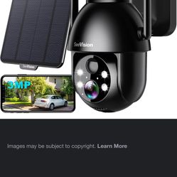 Solar battery camera