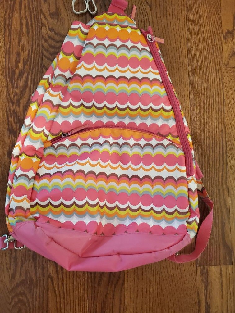 Pink tennis  racket Carry  Sports  backpack 